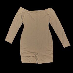 PacSun Lottie Moss Women's Square Neck Unitard Romper Yoga Workout LS Midthigh M